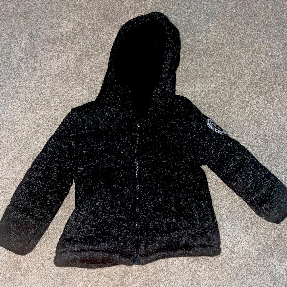 DKNY kids coat in black barely worn.